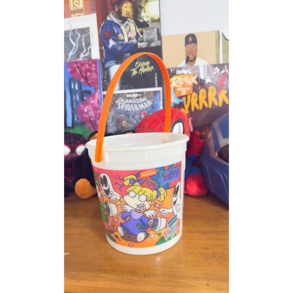 Vintage 1998 Rugrats Halloween Bucket Blockbuster Play Pak Nickelodeon 90s